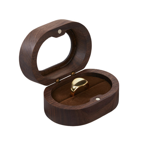 Black Walnut Wood Ring or Earring Box