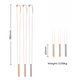 Stainless Steel Mixed Colors Vertical Bar Necklace (6pcs)