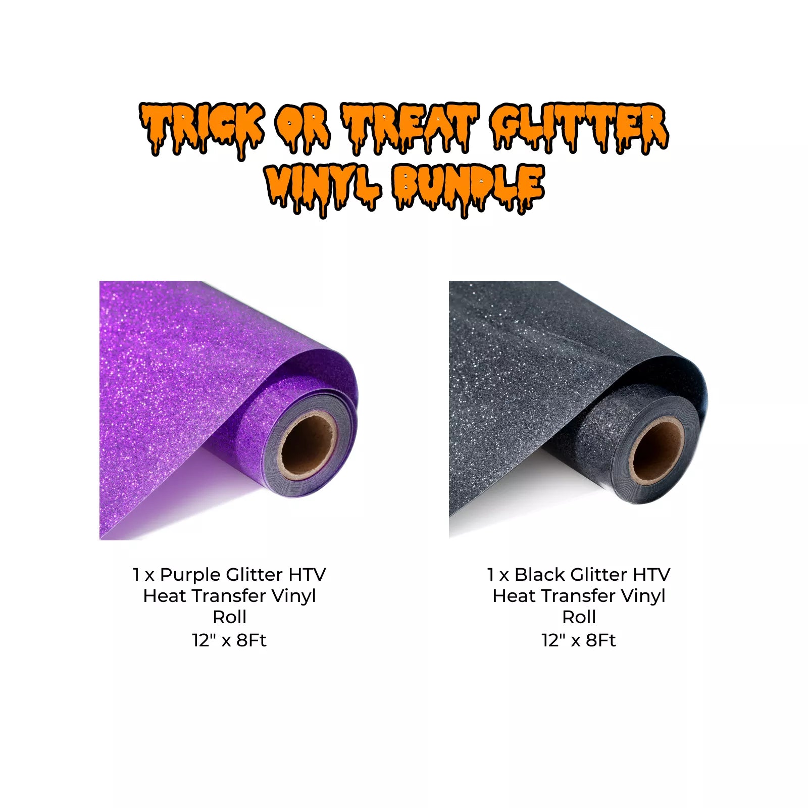 Trick or Treat Glitter Vinyl Bundle (2 Roll)