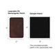 Brown to Silver Rectangular Laserable PU Iron-on Patch (10pcs)