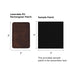 Brown to Silver Rectangular Laserable PU Iron-on Patch (10pcs)