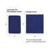 Blue to Silver Laserable PU Rectangular Patch (10pcs)