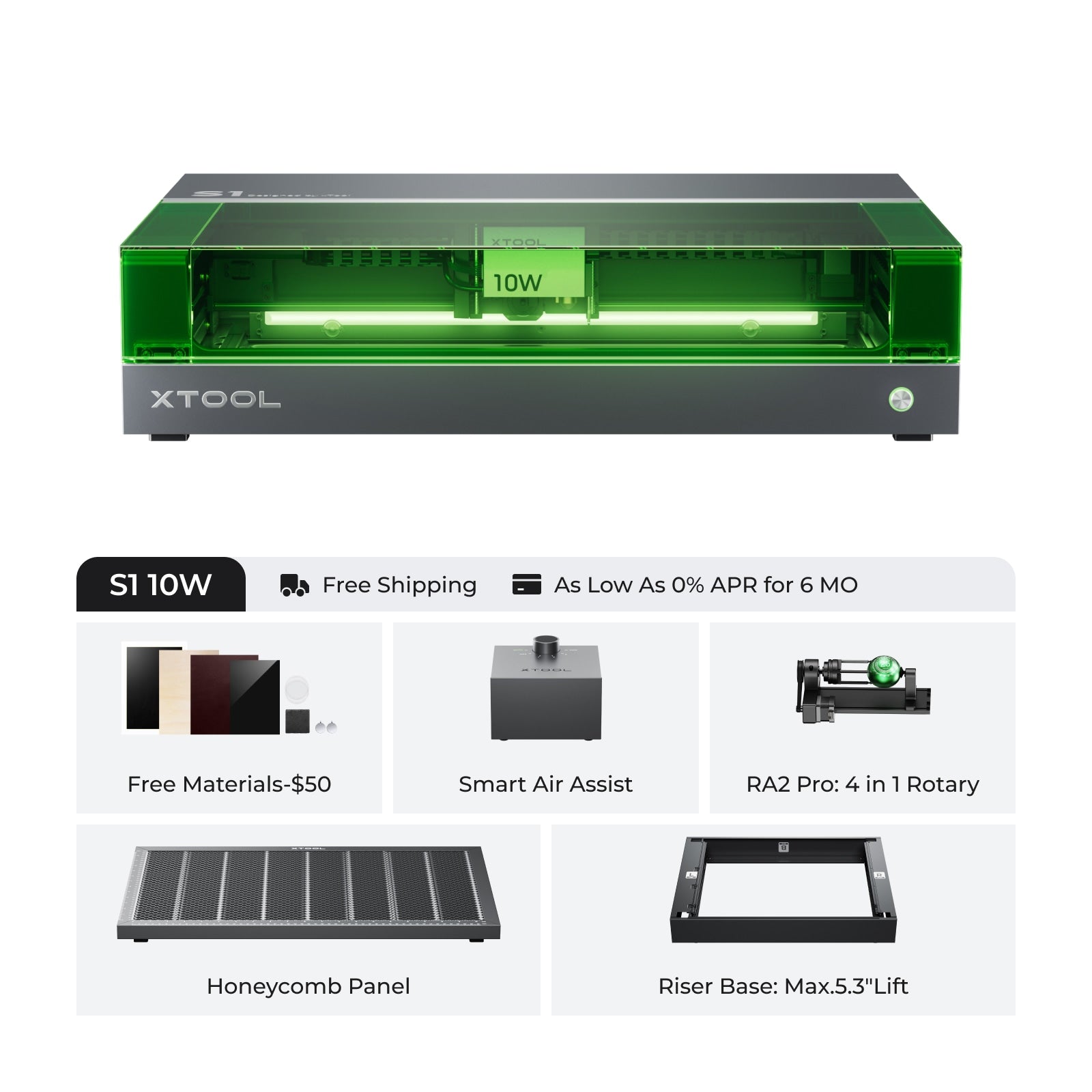 xTool S1 Enclosed Diode Laser Cutter