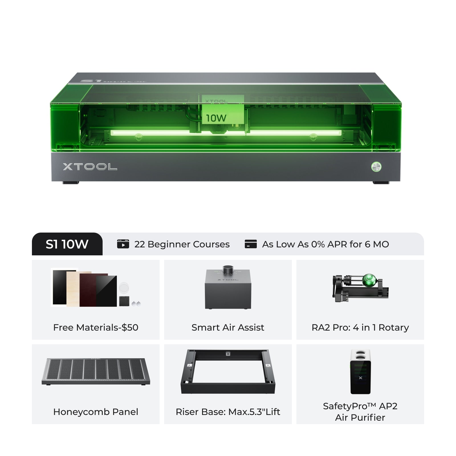 xTool S1 Enclosed Diode Laser Cutter