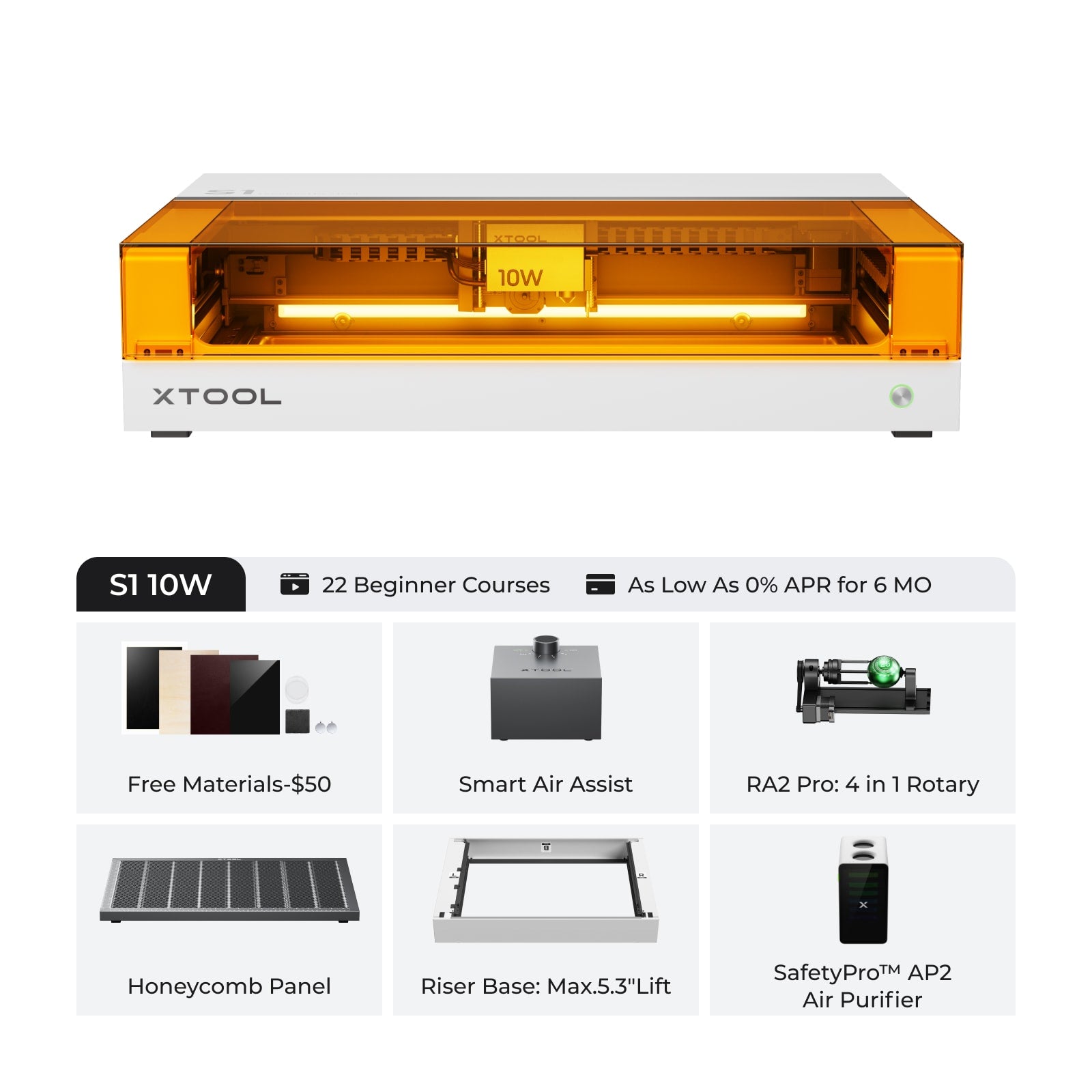 xTool S1 Enclosed Diode Laser Cutter