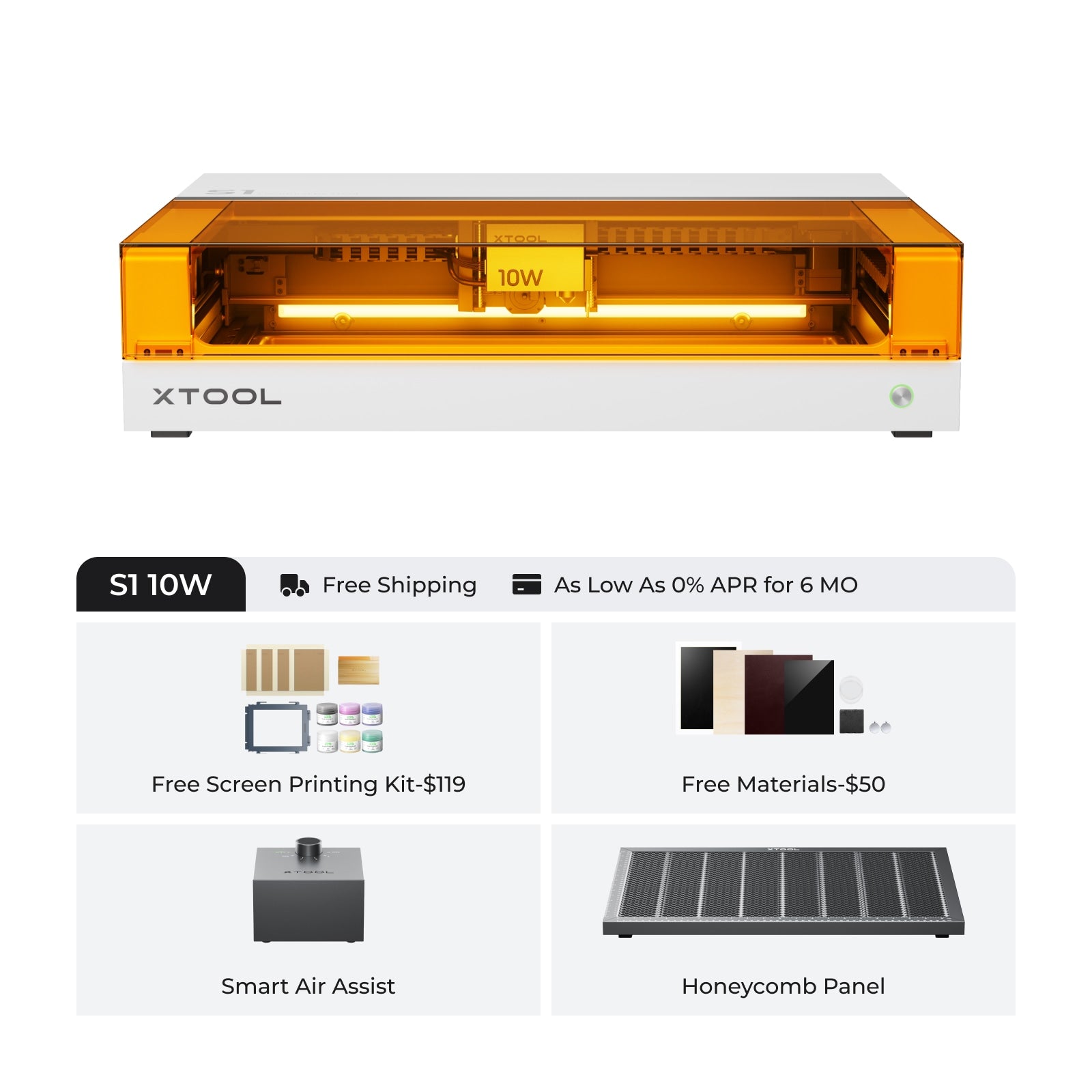 xTool S1 Enclosed Diode Laser Cutter