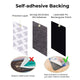 Black to Silver Laserable PU Rectangular Patch (10pcs)