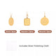 Stainless Steel Three Pendants Necklace (6pcs)