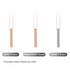 Stainless Steel Mixed Colors Vertical Bar Necklace (6pcs)