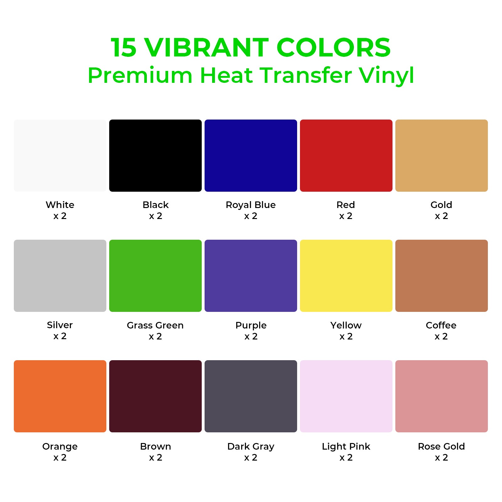 PU Heat Transfer Vinyl (30pcs)