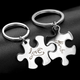 Stainless Steel Jigsaw Keychain (10pcs)