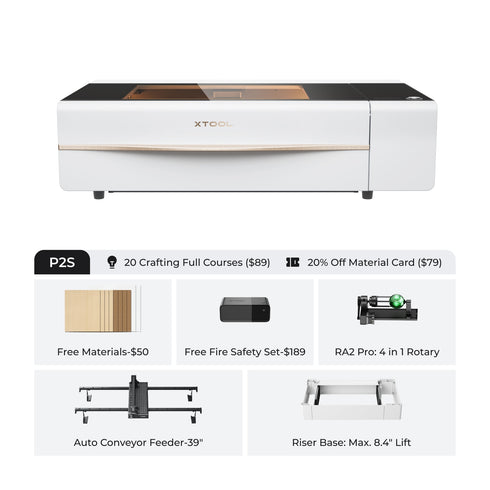 xTool P2 & P2S 55W Desktop CO2 Laser Cutter