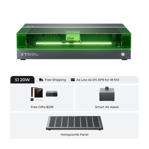 xTool S1 20W Enclosed Diode Laser Cutter