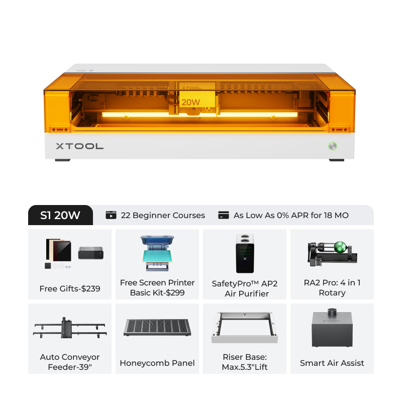 xTool S1 Enclosed Diode Laser Cutter