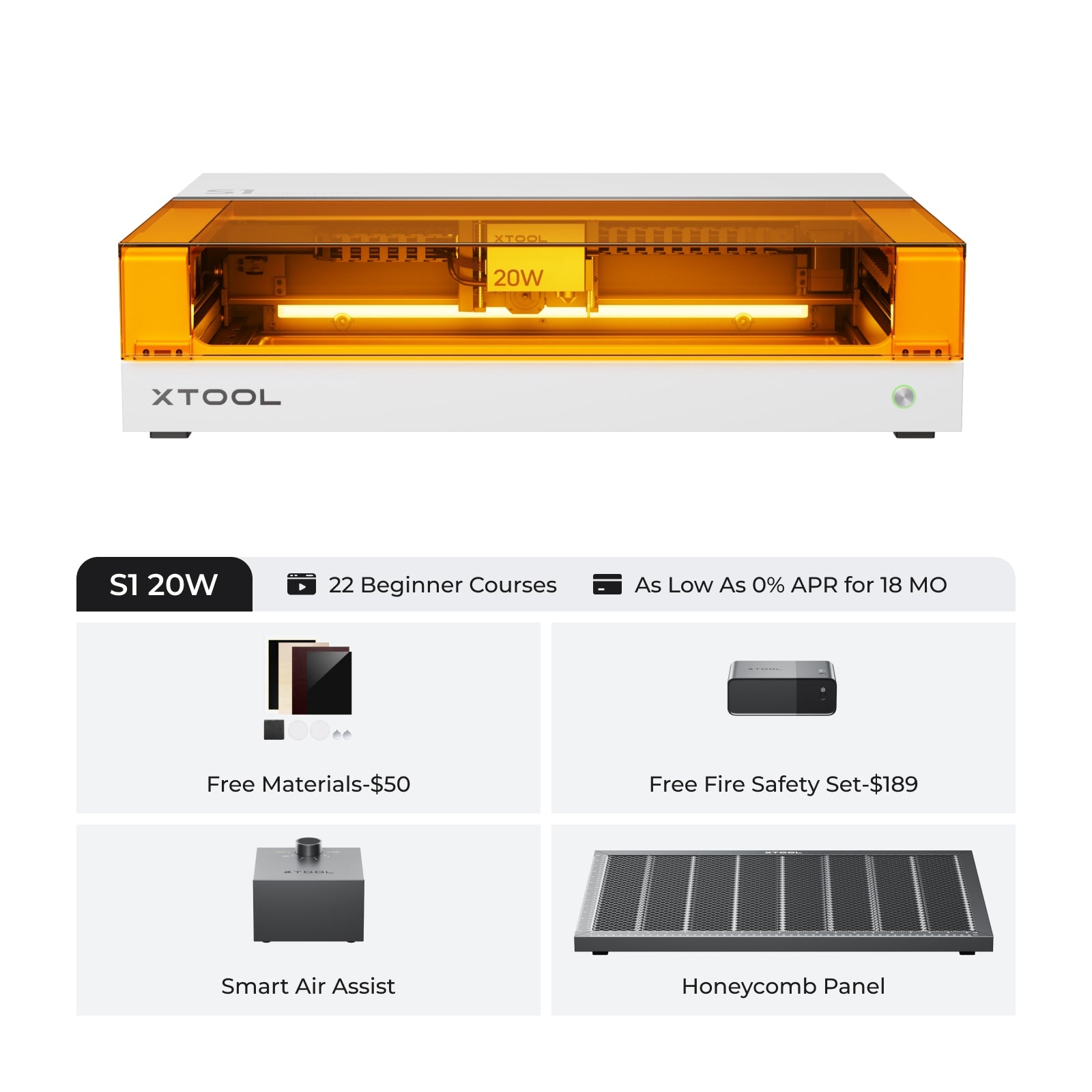 xTool S1 Enclosed Diode Laser Cutter