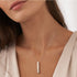 Stainless Steel Mixed Colors Vertical Bar Necklace (6pcs)