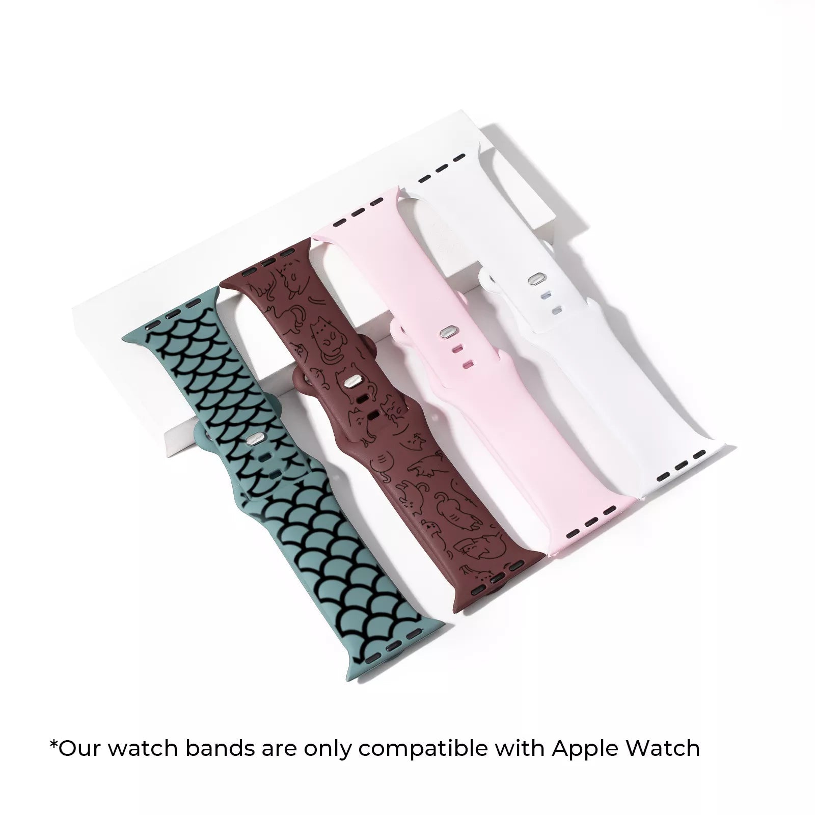 Silicone Magnetic iPhone Case & Apple Watch Bands with Laserable Filling