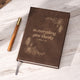 Brown to Gold Laserable PU Notebook