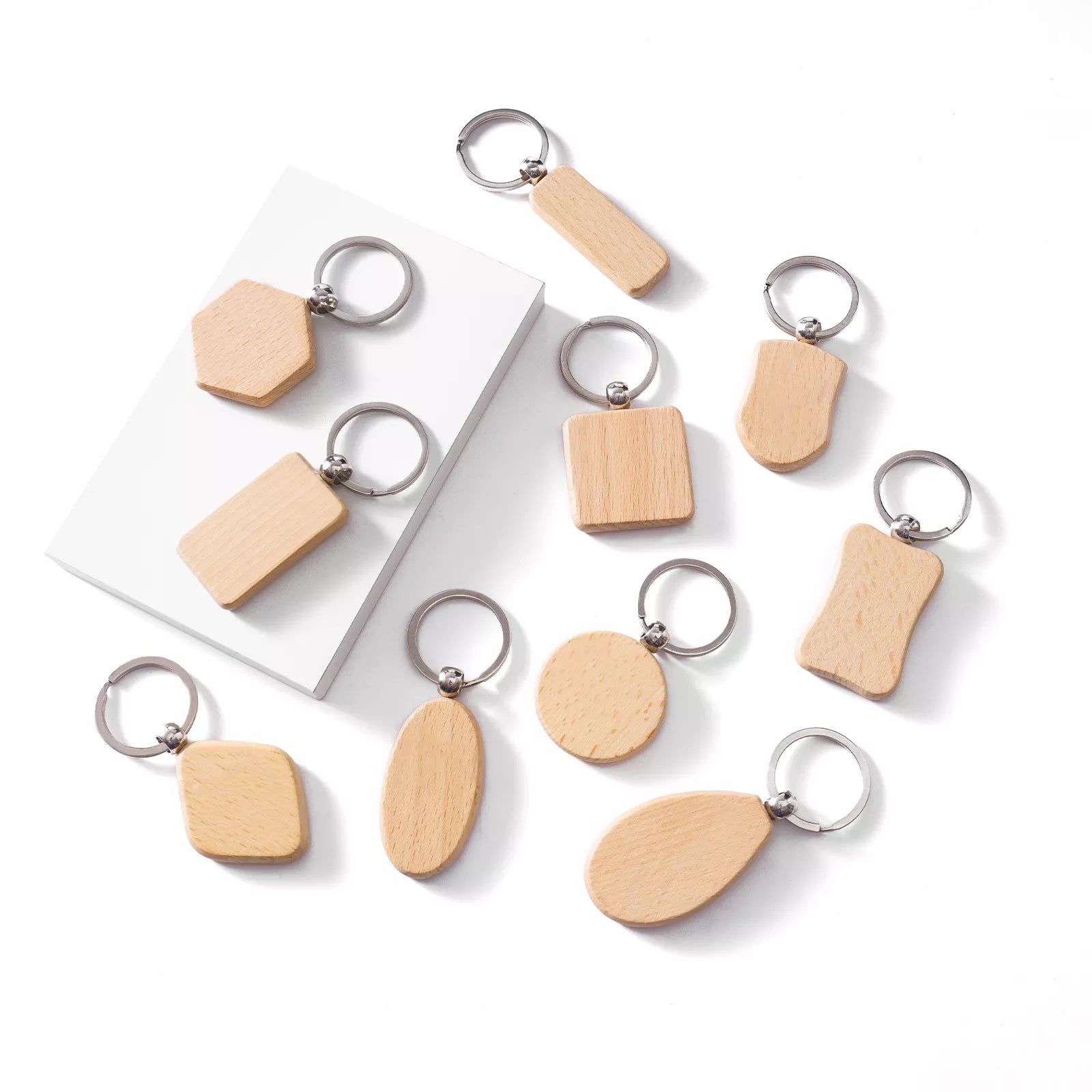 Keychain Triangles Key Ring Key Chain Parts - Set of 100 - Key Chain A –  Happy Wood Products