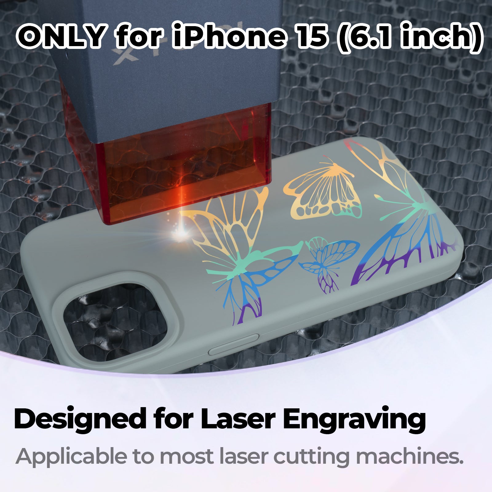 Silicone Magnetic iPhone Case & Apple Watch Bands with Laserable Filling