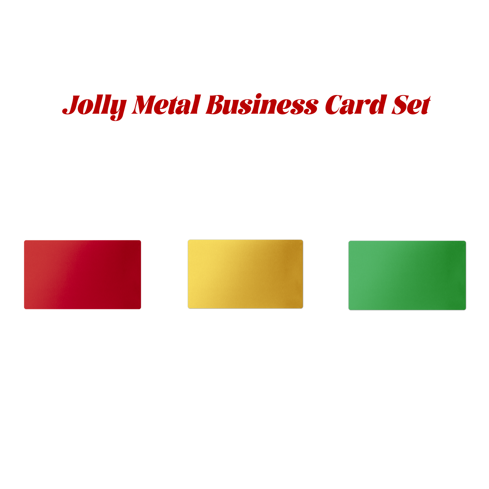 Jolly Metal Business Card Set (180pcs)