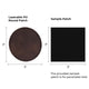 Brown to Gold Round Laserable PU Iron-on Patch (10pcs)