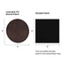 Brown to Silver Round Laserable PU Iron-on Patch (10pcs)