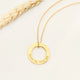 Gold Stainless Steel Hoop Necklace (6pcs)