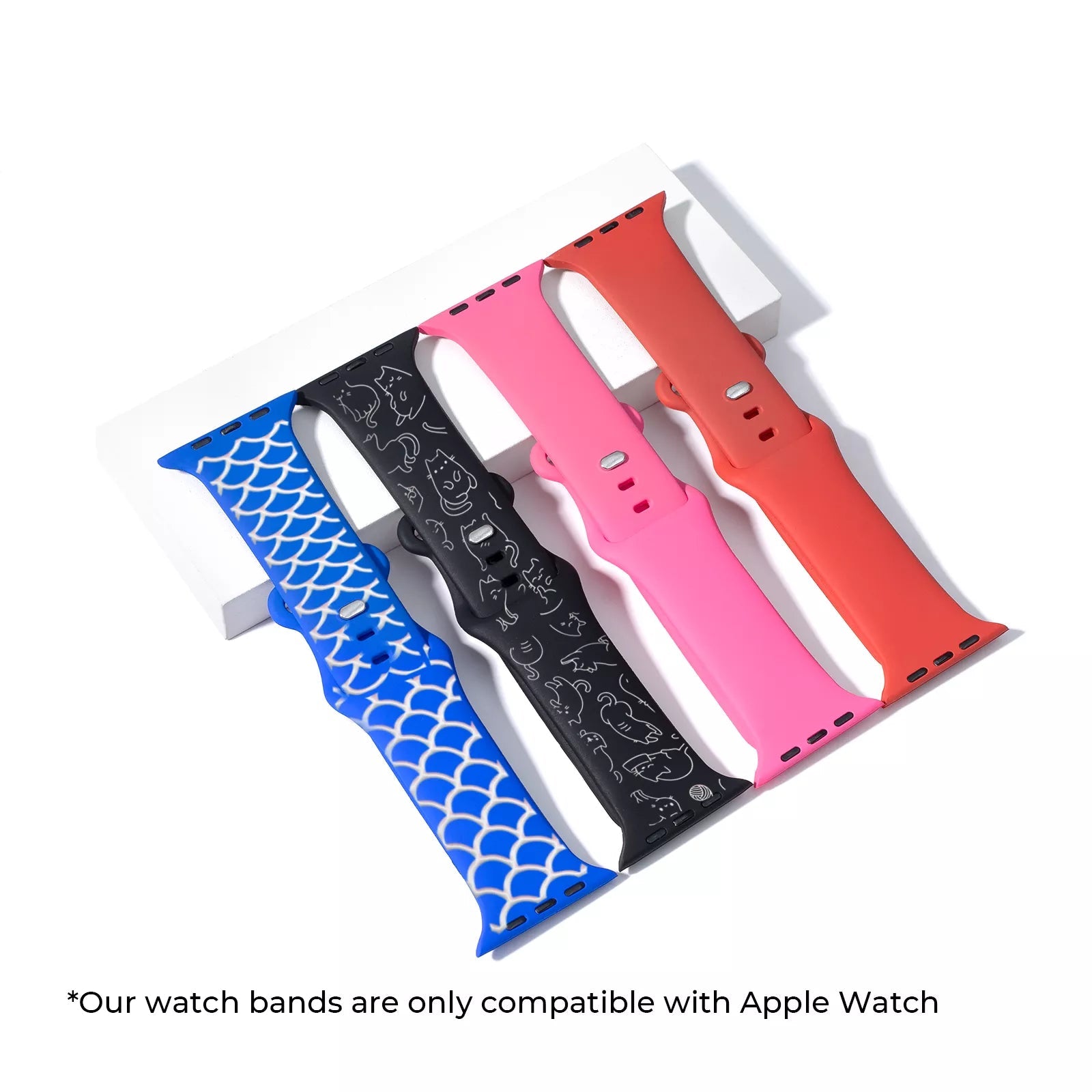 Silicone Magnetic iPhone Case & Apple Watch Bands with Laserable Filling