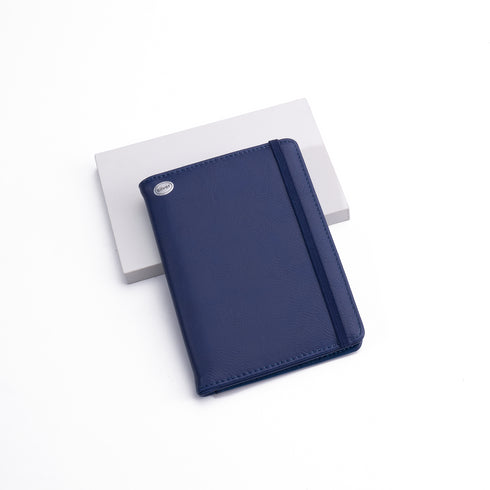 Blue to Silver Laserable PU Patch Passport Holder