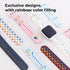 Silicone Apple Watch Bands with Laserable Rainbow Filling (neo)