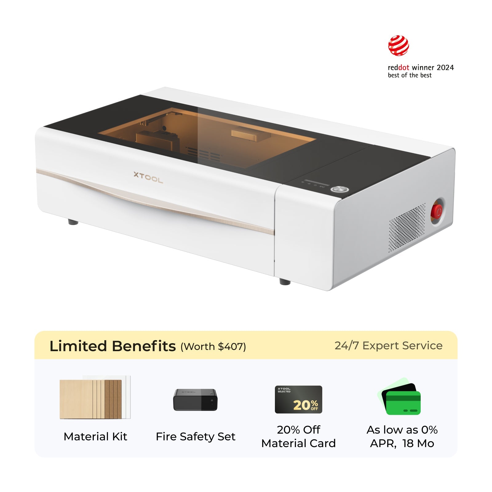 xTool P2S & P2 55W Desktop CO2 Laser Cutter