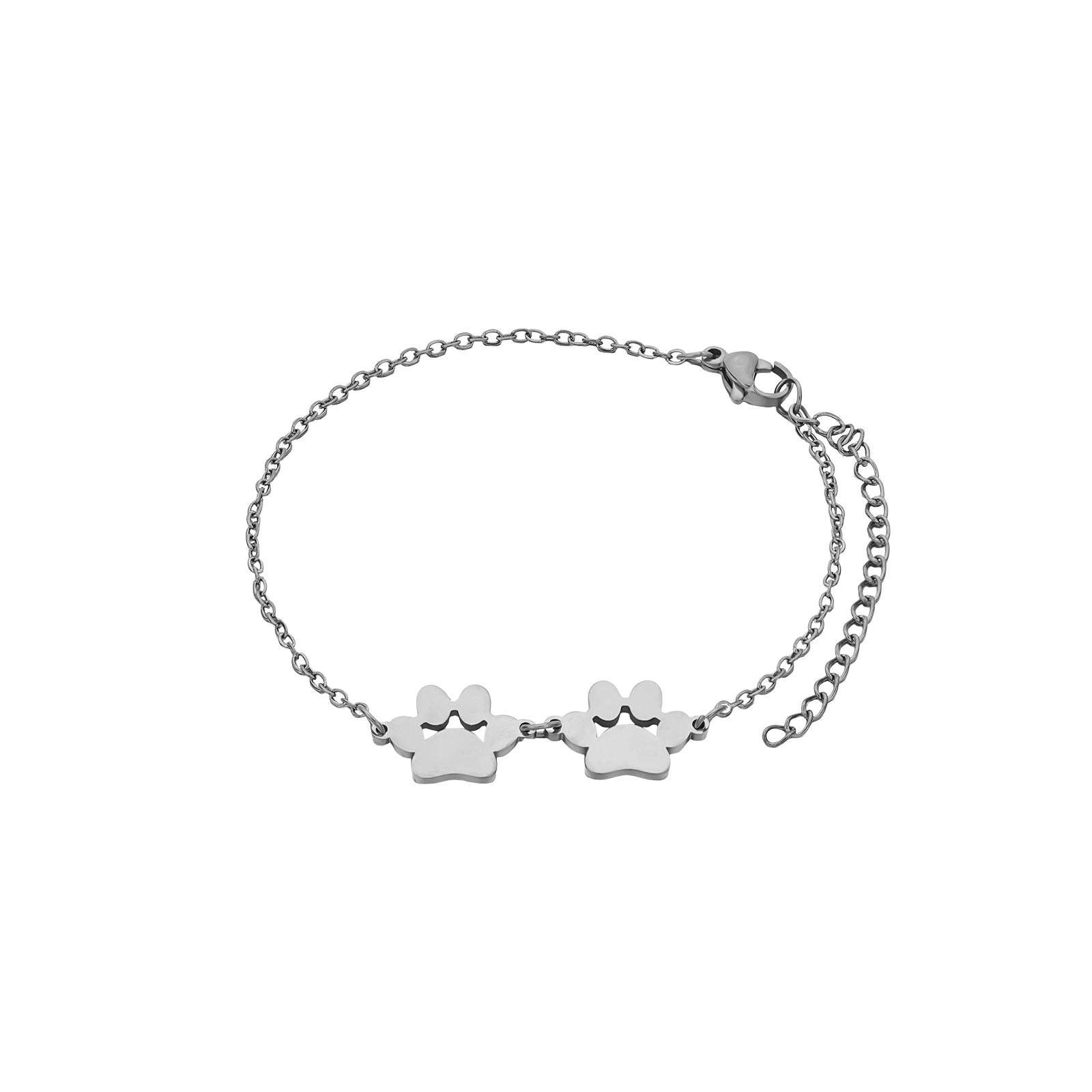 Stainless Steel Dog Paw Bracelet (3pcs)