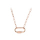 Rose Gold Stainless Steel Carabiner Necklace (3pcs)