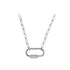 Stainless Steel Carabiner Necklace (3pcs)