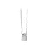 Silver Stainless Steel Lock Necklace (6pcs)