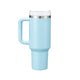 Blue Glow in the Dark Stainless Steel Tumbler with Removable Handle (40oz)