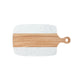 White Marble and Wood Cutting Board with Handle (1pcs)