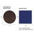 Brown to Silver Laserable PU Round Patch (10pcs)