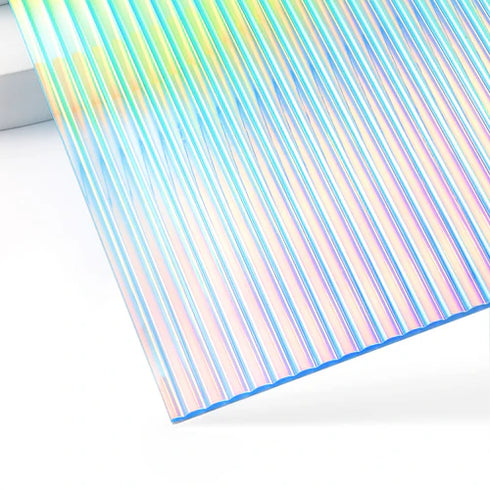 1/8" Clear Iridescent Acrylic Plexiglass (3pcs)