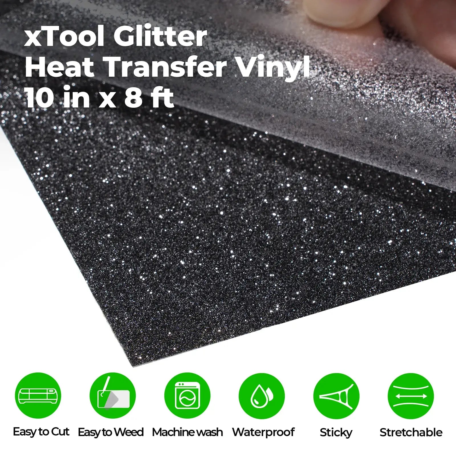 Glitter HTV Heat Transfer Vinyl Roll