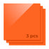 1/8" Orange Opaque Glossy Acrylic Sheet Plexiglass for Diode Laser Cutting (3pcs)