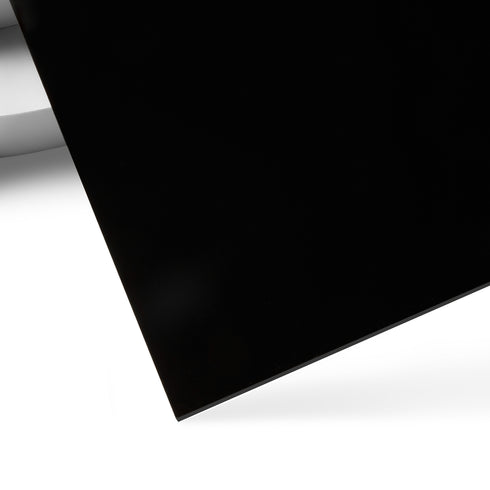 1/8" Black Opaque Glossy Acrylic Sheet Plexiglass for Diode Laser Cutting (3pcs)