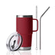 Harvest Red Stainless Steel Tumbler kit with Handle (20oz)