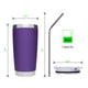 20oz Peak Purple Stainless Steel Coffee Tumbler for Laser Engraving