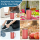 Coral Stainless Steel Tumbler with Handle (24oz)