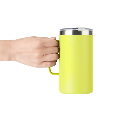 Chartreuse Stainless Steel Tumbler with Handle (24oz)