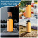 32oz Yellow Stainless Steel Insulated Water Bottle with Chug Cap