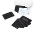 Black to Silver Laserable PU Rectangular Patch (10pcs)