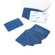 Blue to Silver Laserable PU Rectangular Patch (10pcs)